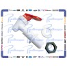 LLAVE BCA C/PALANCA ROJA CUERDA EXT 3/4