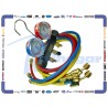 JGO MANOMETRO ALUMINIO R22,R404A,R410A