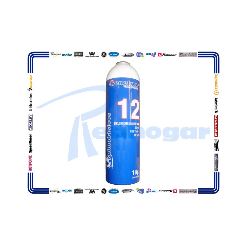 LATA GAS 1 KG. R12 GENETRON DESCONTINUADO