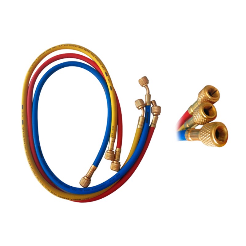 JUEGO MANGUERAS MANOMETRO UNIWELD (1METRO) R-410A