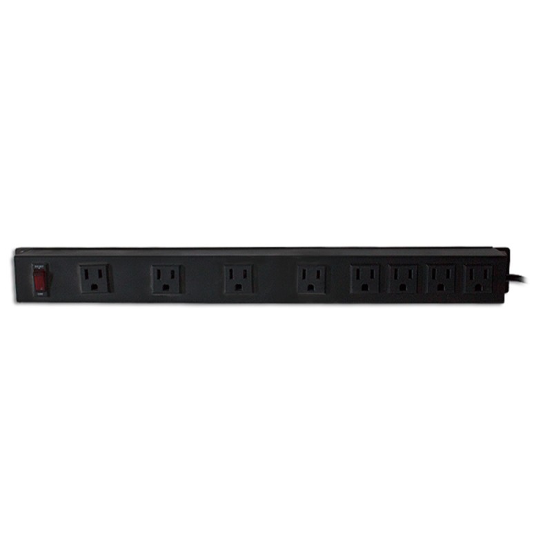 MULTICONTACTO ELECTROTEC 8 CONTACTOS NEGRO