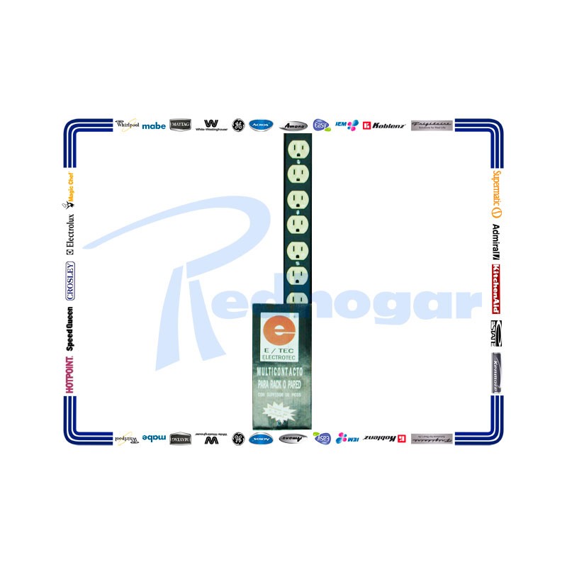 MULTICONTACTO ELECTROTEC 10 CONTACTOS NEGRO