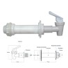 KIT LLAVE BLANCA 1""  KT-3